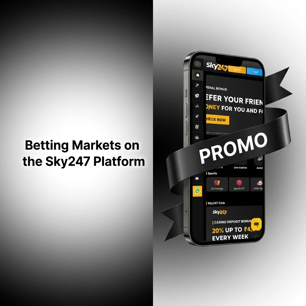 Sky247 platform betting markets: Single, Accumulator, Treble, Line Bet, and Over/Under bets for varying risks.