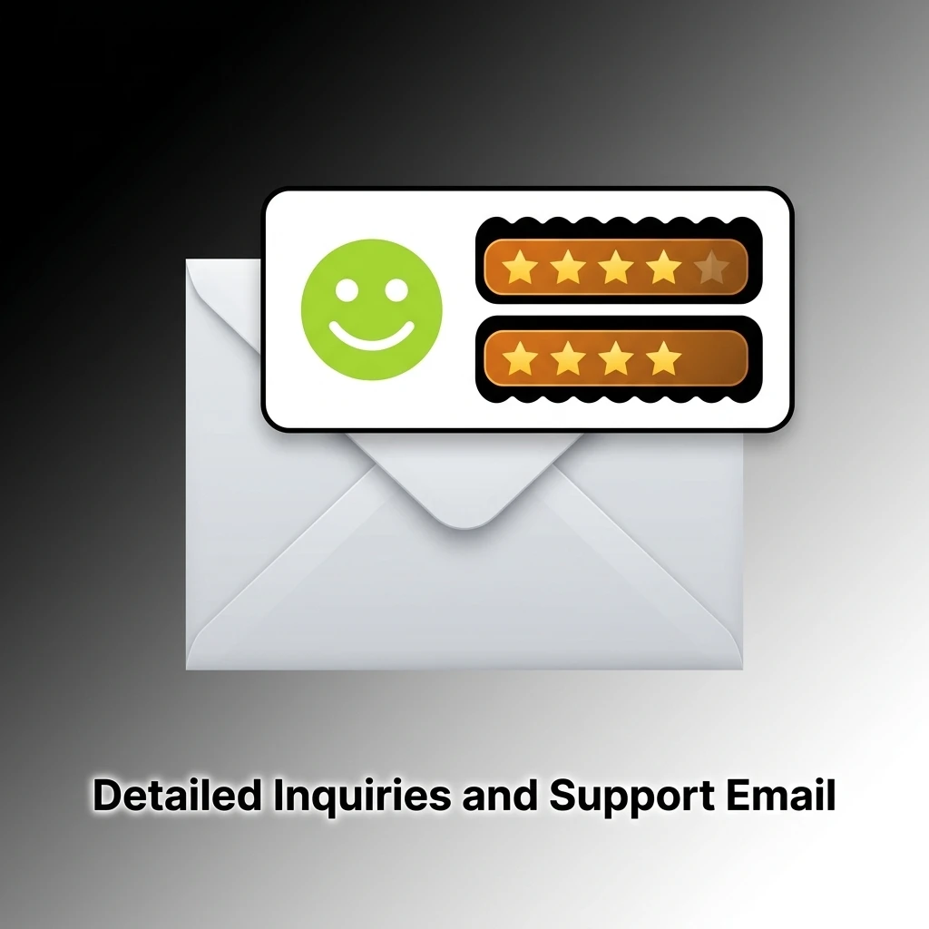 Email support guidelines for handling detailed inquiries, complex account issues, and formal complaints.