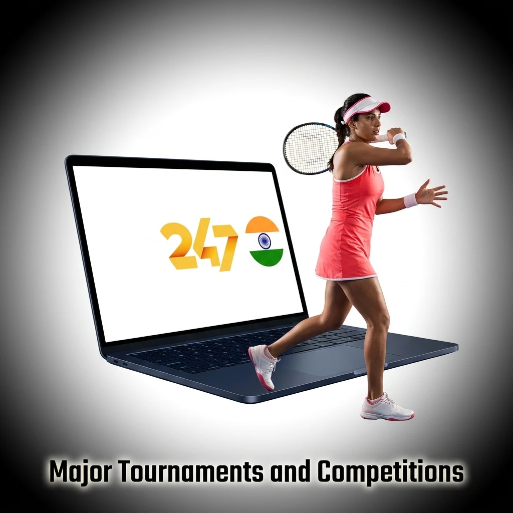 List of major tennis tournaments for sports betting, including Wimbledon, the US Open, ATP, and WTA circuits.